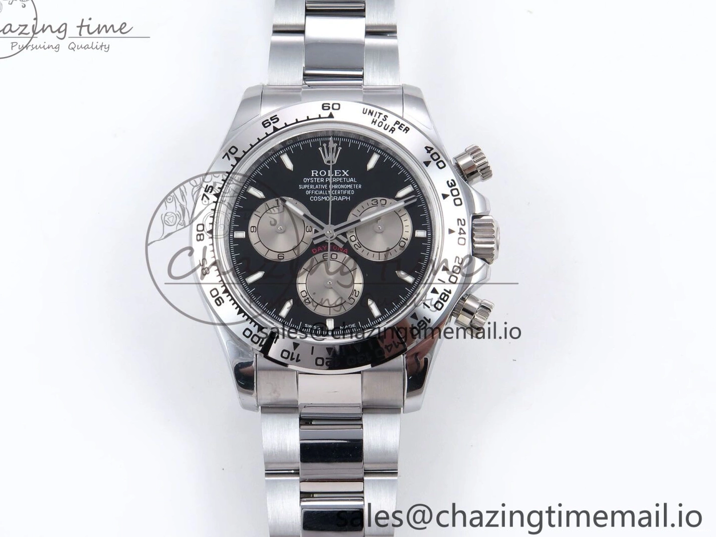 SS Best Daytona Weight） (Gain QF V6 Edition on SH4131 Silver 1:1 Black 126509 Bracelet Dial 0505